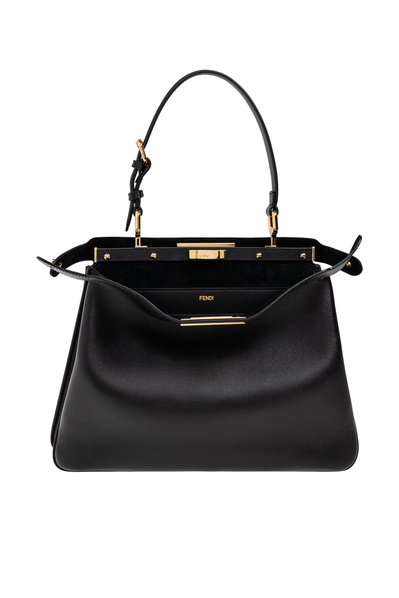 ショルダーバッグ・ポシェット FENDI  Peekaboo Soft Medium Shoulder Bag FENDI - Peekaboo Soft Medium Denim-Effect Leather Bag – The